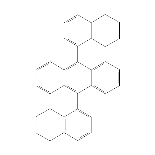 9,10-bis(5,6,7,8-tetrahydronaphthalen-1-yl)anthracene (CAS: 916669-24-4) - Related Chemical Product