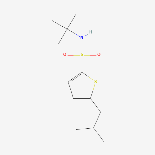 N-tert-butyl-5-(2-methylpropyl)thiophene-2-sulfonamide (CAS: 146013-28-7) - Related Chemical Product