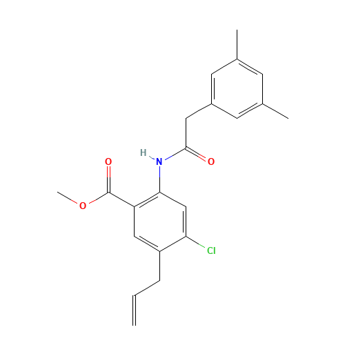 methyl 4-chloro-2-[[2-(3,5-dimethylphenyl)acetyl]amino]-5-prop-2-enylbenzoate (CAS: 199861-84-2) - Related Chemical Product