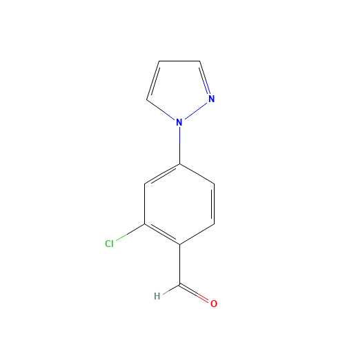 2-chloro-4-pyrazol-1-ylbenzaldehyde (CAS: 1186663-54-6) - Related Chemical Product