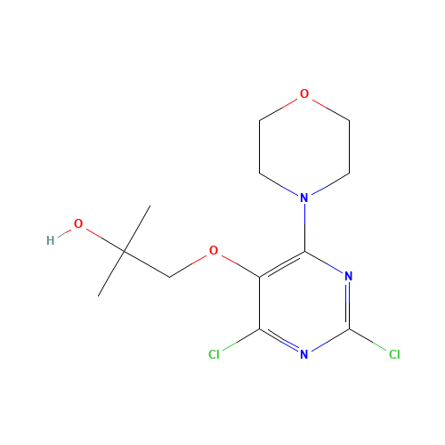1-(2,4-dichloro-6-morpholin-4-ylpyrimidin-5-yl)oxy-2-methylpropan-2-ol (CAS: 1572048-40-8) - Related Chemical Product