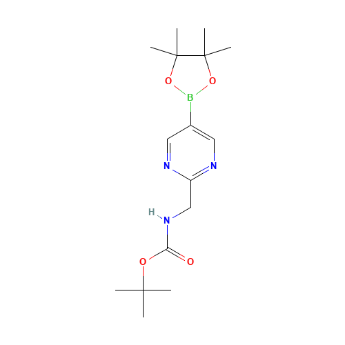 tert-butyl N-[[5-(4,4,5,5-tetramethyl-1,3,2-dioxaborolan-2-yl)pyrimidin-2-yl]methyl]carbamate (CAS: 1235451-39-4) - Related Chemical Product