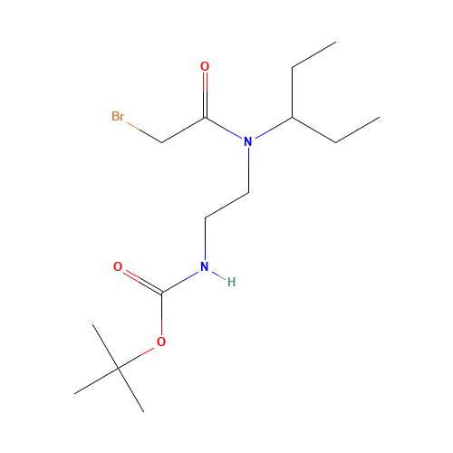 tert-butyl N-[2-[(2-bromoacetyl)-pentan-3-ylamino]ethyl]carbamate (CAS: 1284246-73-6) - Related Chemical Product
