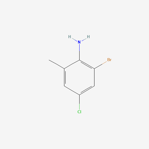 2-bromo-4-chloro-6-methylaniline (CAS: 146948-68-7) - Chemical Structure and Molecular Formula 