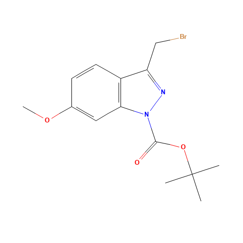 tert-butyl 3-(bromomethyl)-6-methoxyindazole-1-carboxylate (CAS: 691900-66-0) - Related Chemical Product