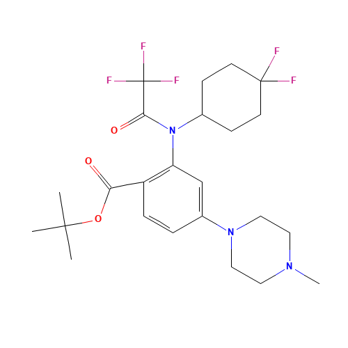 tert-butyl 2-[(4,4-difluorocyclohexyl)-(2,2,2-trifluoroacetyl)amino]-4-(4-methylpiperazin-1-yl)benzoate (CAS: 1392150-69-4) - Related Chemical Product