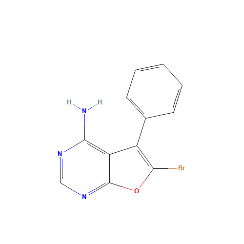 6-bromo-5-phenylfuro[2,3-d]pyrimidin-4-amine (CAS: 873306-43-5) - Related Chemical Product