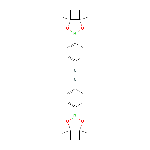 4,4,5,5-tetramethyl-2-[4-[2-[4-(4,4,5,5-tetramethyl-1,3,2-dioxaborolan-2-yl)phenyl]ethynyl]phenyl]-1,3,2-dioxaborolane (CAS: 849681-64-7) - Related Chemical Product