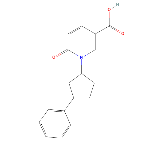 6-oxo-1-(3-phenylcyclopentyl)pyridine-3-carboxylic acid (CAS: 939410-38-5) - Related Chemical Product