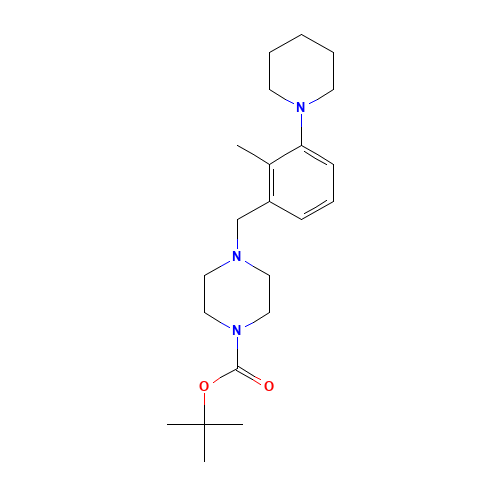 tert-butyl 4-[(2-methyl-3-piperidin-1-ylphenyl)methyl]piperazine-1-carboxylate (CAS: 1460033-07-1) - Related Chemical Product