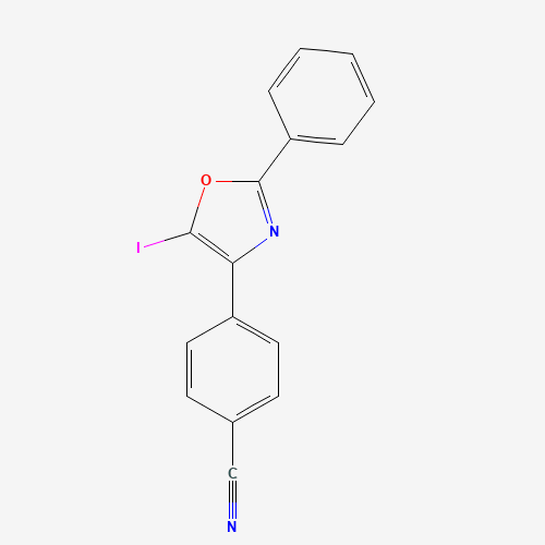 4-(5-iodo-2-phenyl-1,3-oxazol-4-yl)benzonitrile (CAS: 1207747-11-2) - Related Chemical Product