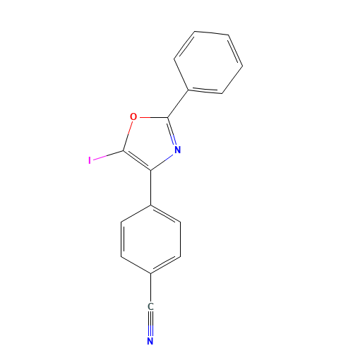 4-(5-iodo-2-phenyl-1,3-oxazol-4-yl)benzonitrile (CAS: 1207747-11-2) - Related Chemical Product