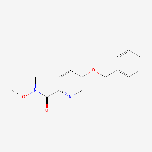 N-methoxy-N-methyl-5-phenylmethoxypyridine-2-carboxamide (CAS: 858602-75-2) - Related Chemical Product