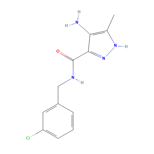 4-amino-N-[(3-chlorophenyl)methyl]-5-methyl-1H-pyrazole-3-carboxamide (CAS: 915372-04-2) - Related Chemical Product