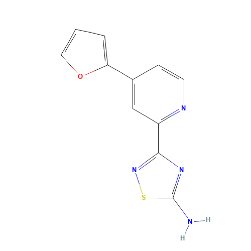 3-[4-(furan-2-yl)pyridin-2-yl]-1,2,4-thiadiazol-5-amine (CAS: 1179362-64-1) - Related Chemical Product