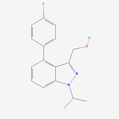 [4-(4-fluorophenyl)-1-propan-2-ylindazol-3-yl]methanol (CAS: 1350760-42-7) - Related Chemical Product