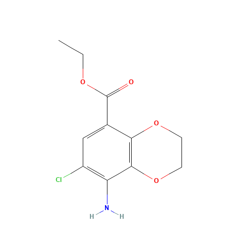 ethyl 5-amino-6-chloro-2,3-dihydro-1,4-benzodioxine-8-carboxylate (CAS: 191024-17-6) - Related Chemical Product