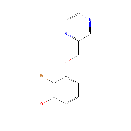 2-[(2-bromo-3-methoxyphenoxy)methyl]pyrazine (CAS: 1398697-24-9) - Related Chemical Product