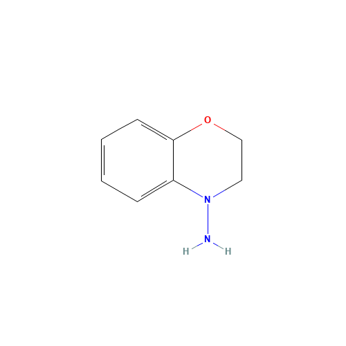 2,3-dihydro-1,4-benzoxazin-4-amine (CAS: 104255-56-3) - Chemical Structure and Molecular Formula 