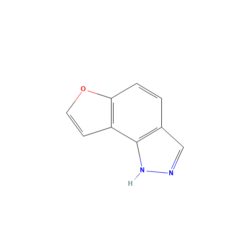 1H-furo[2,3-g]indazole (CAS: 57174-47-7) - Chemical Structure and Molecular Formula 