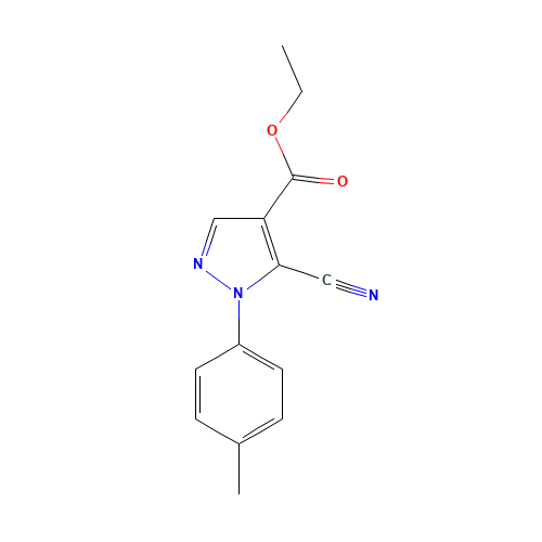 ethyl 5-cyano-1-(4-methylphenyl)pyrazole-4-carboxylate (CAS: 98476-29-0) - Related Chemical Product