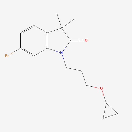 6-bromo-1-(3-cyclopropyloxypropyl)-3,3-dimethylindol-2-one (CAS: 1581754-55-3) - Related Chemical Product