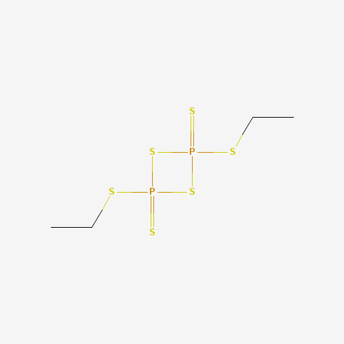 2,4-bis(ethylsulfanyl)-2,4-bis(sulfanylidene)-1,3,2$l^{5},4$l^{5}-dithiadiphosphetane (CAS: 82737-62-0) - Chemical Structure and Molecular Formula 