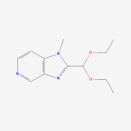 2-(diethoxymethyl)-1-methylimidazo[4,5-c]pyridine (CAS: 958254-61-0) - Chemical Structure and Molecular Formula 