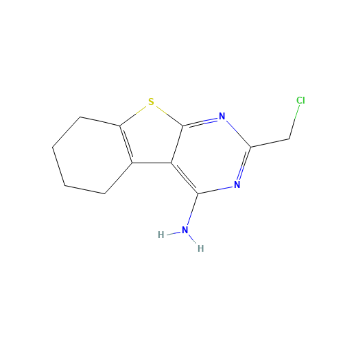 2-(chloromethyl)-5,6,7,8-tetrahydro-[1]benzothiolo[2,3-d]pyrimidin-4-amine (CAS: 89567-04-4) - Related Chemical Product