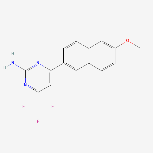 4-(6-methoxynaphthalen-2-yl)-6-(trifluoromethyl)pyrimidin-2-amine (CAS: 519056-66-7) - Related Chemical Product