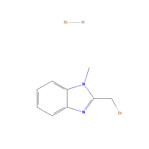 2-(bromomethyl)-1-methylbenzimidazole;hydrobromide (CAS: 934570-40-8) - Chemical Structure and Molecular Formula 