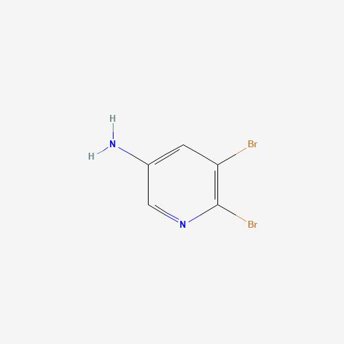 5,6-dibromopyridin-3-amine (CAS: 53242-19-6) - Chemical Structure and Molecular Formula 
