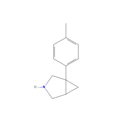 1-(4-methylphenyl)-3-azabicyclo[3.1.0]hexane (CAS: 71195-57-8) - Chemical Structure and Molecular Formula 