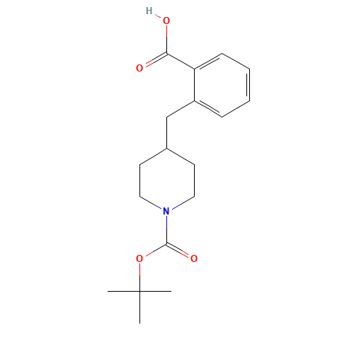 2-[[1-[(2-methylpropan-2-yl)oxycarbonyl]piperidin-4-yl]methyl]benzoic acid (CAS: 910442-78-3) - Related Chemical Product