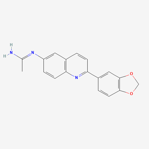 N'-[2-(1,3-benzodioxol-5-yl)quinolin-6-yl]ethanimidamide (CAS: 1005416-54-5) - Related Chemical Product