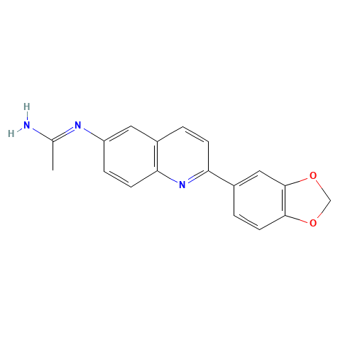 N'-[2-(1,3-benzodioxol-5-yl)quinolin-6-yl]ethanimidamide (CAS: 1005416-54-5) - Related Chemical Product