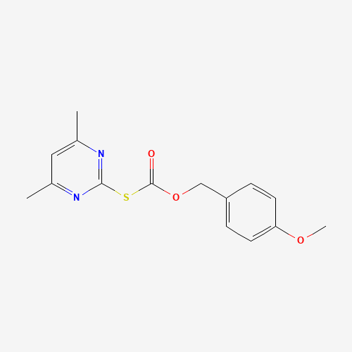 (4-methoxyphenyl)methyl (4,6-dimethylpyrimidin-2-yl)sulfanylformate (CAS: 41840-29-3) - Related Chemical Product