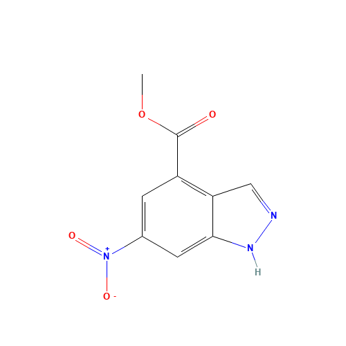 methyl 6-nitro-1H-indazole-4-carboxylate (CAS: 885518-55-8) - Related Chemical Product