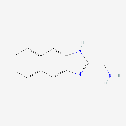 1H-benzo[f]benzimidazol-2-ylmethanamine (CAS: 435342-02-2) - Chemical Structure and Molecular Formula 