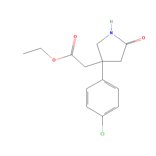 ethyl 2-[3-(4-chlorophenyl)-5-oxopyrrolidin-3-yl]acetate (CAS: 40877-59-6) - Related Chemical Product