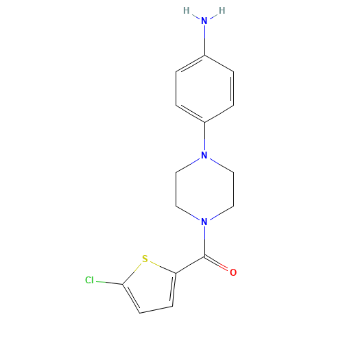 [4-(4-aminophenyl)piperazin-1-yl]-(5-chlorothiophen-2-yl)methanone (CAS: 412332-02-6) - Related Chemical Product