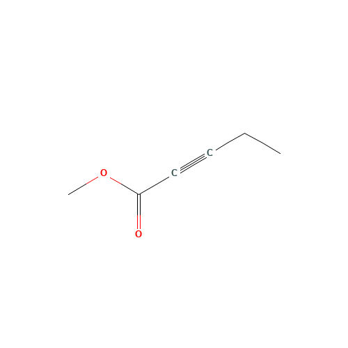methyl pent-2-ynoate (CAS: 24342-04-9) - Chemical Structure and Molecular Formula 