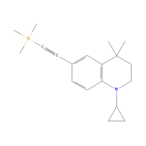 2-(1-cyclopropyl-4,4-dimethyl-2,3-dihydroquinolin-6-yl)ethynyl-trimethylsilane (CAS: 345964-69-4) - Related Chemical Product