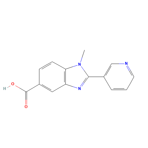 1-methyl-2-pyridin-3-ylbenzimidazole-5-carboxylic acid (CAS: 933733-28-9) - Related Chemical Product