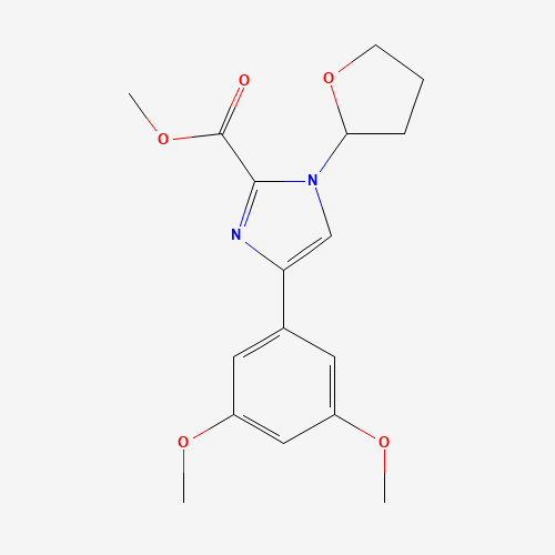 methyl 4-(3,5-dimethoxyphenyl)-1-(oxolan-2-yl)imidazole-2-carboxylate (CAS: 188199-83-9) - Related Chemical Product