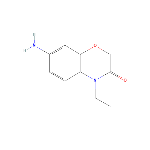 7-amino-4-ethyl-1,4-benzoxazin-3-one (CAS: 233775-20-7) - Chemical Structure and Molecular Formula 