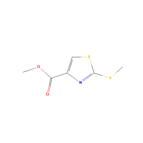 methyl 2-methylsulfanyl-1,3-thiazole-4-carboxylate (CAS: 76862-26-5) - Chemical Structure and Molecular Formula 