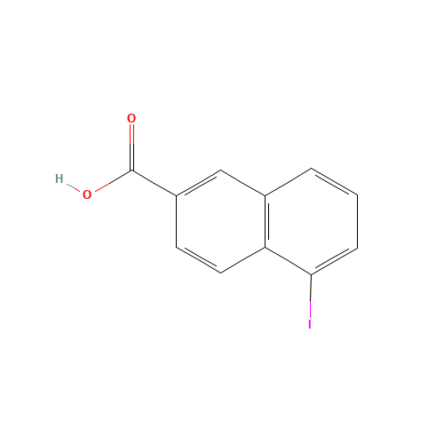5-iodonaphthalene-2-carboxylic acid (CAS: 99866-71-4) - Chemical Structure and Molecular Formula 
