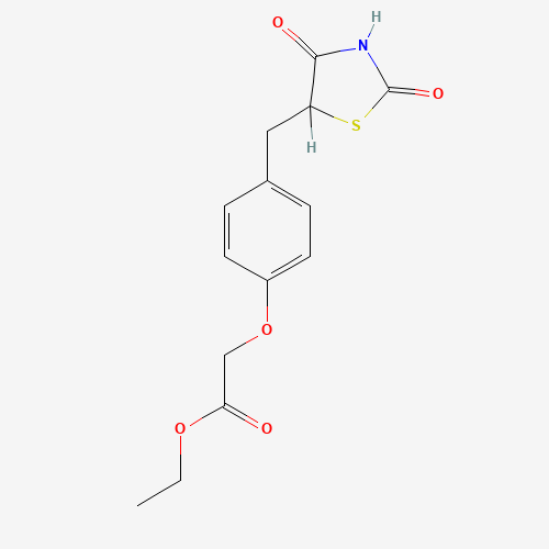 ethyl 2-[4-[(2,4-dioxo-1,3-thiazolidin-5-yl)methyl]phenoxy]acetate (CAS: 172648-06-5) - Related Chemical Product