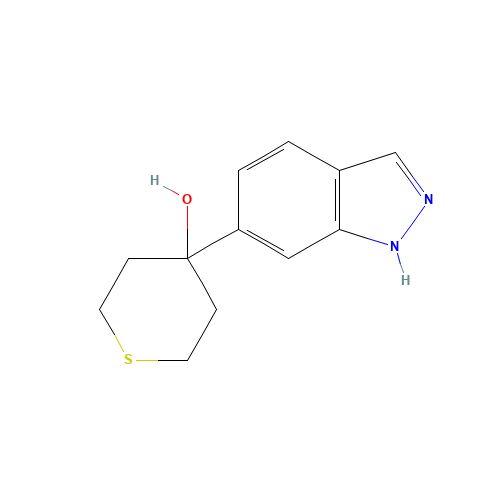 4-(1H-indazol-6-yl)thian-4-ol (CAS: 885272-21-9) - Related Chemical Product